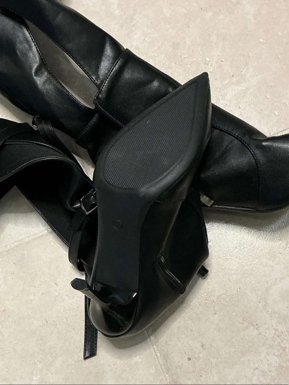 Black Stiletto Knee-High Boots - Classic Women’s Dress Boots
